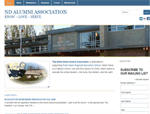 Tablet Screenshot of ndalumni.org